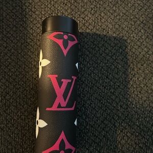 Louis Vuitton Black and Pink Monogram Thermos